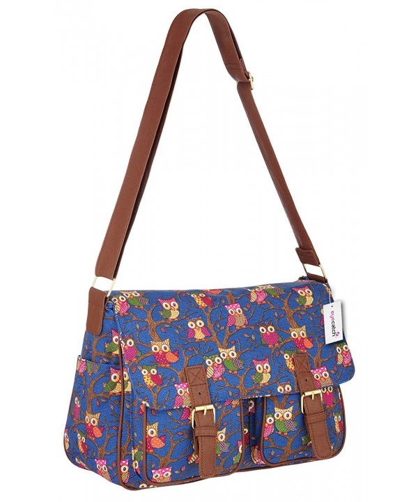 Womens Canvas Satchel Messenger Shoulder