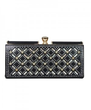 Satispac Womens Rhinestones Point Clutch