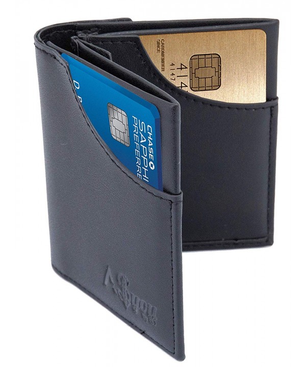 Wallet Blocking Compact Pocket Leather