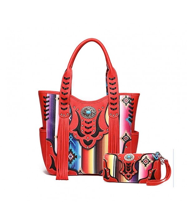 Cowgirl Trendy Multi Striped Concealed Handbag