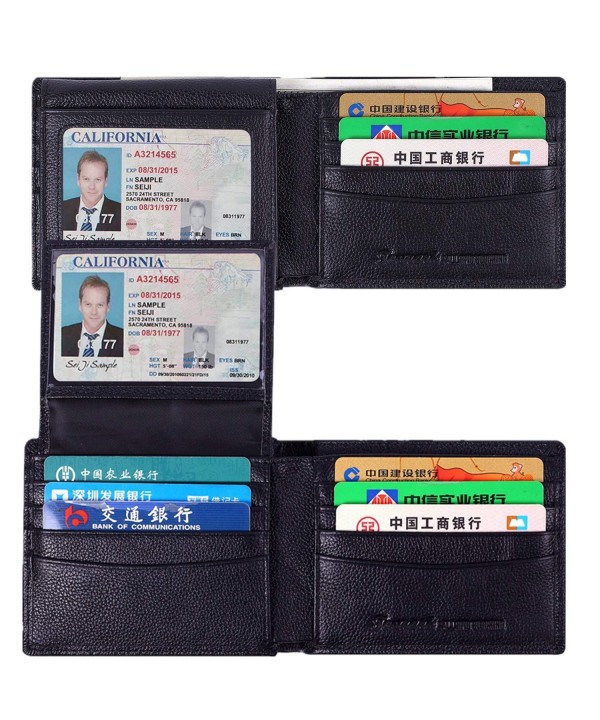 Wallets Blocking Genuine Leather Holder