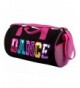 Black Fuchsia Dance Duffel Multicolored