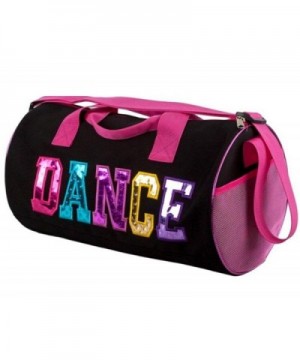 Black Fuchsia Dance Duffel Multicolored