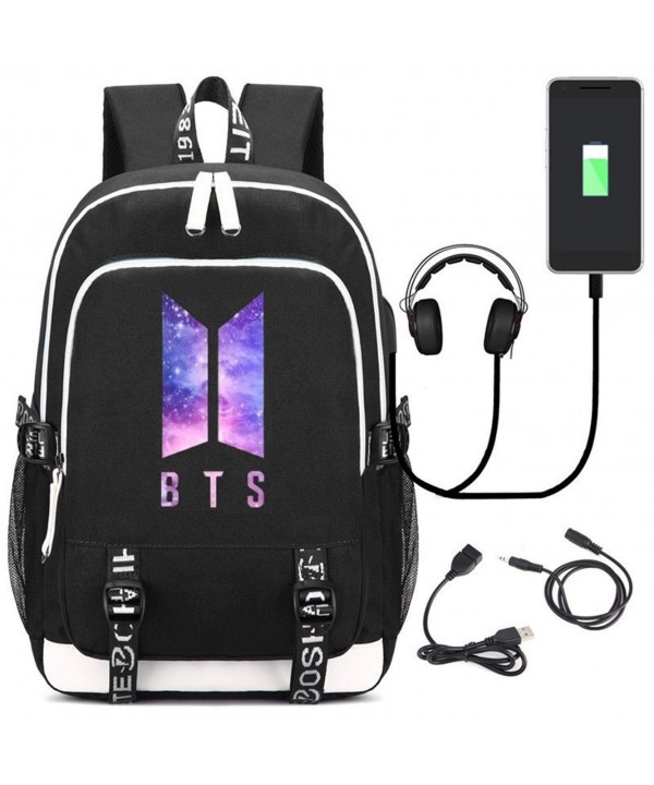 JUSTGOGO Bangtan Backpack Daypack Charging