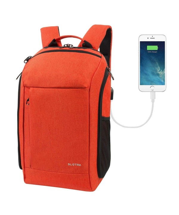 SLOTRA Backpack Approved Charging Backpack Orange