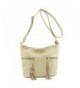 Tassel Accented Double Pocket Crossbody