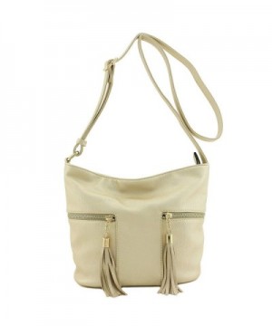 Tassel Accented Double Pocket Crossbody