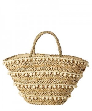 Fallon Royce Straw Pom Tote