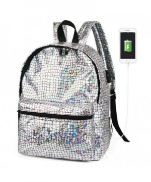 Diamond Lattice Hologram Backpack Daypack
