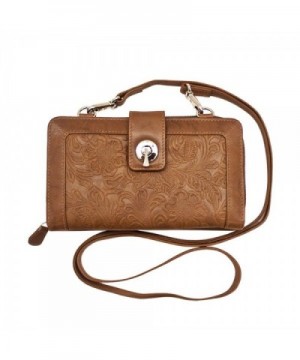 ili Leather Embossed Smartphone Crossbody