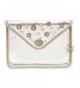 Hue Ash Transparent Clear Clutch