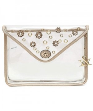 Hue Ash Transparent Clear Clutch
