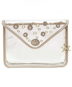 Hue Ash Transparent Clear Clutch