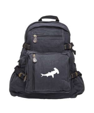 Hammerhead Shark Canvas Backpack Bag