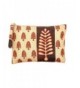 Ethnic Leaf Print Faux Pouch