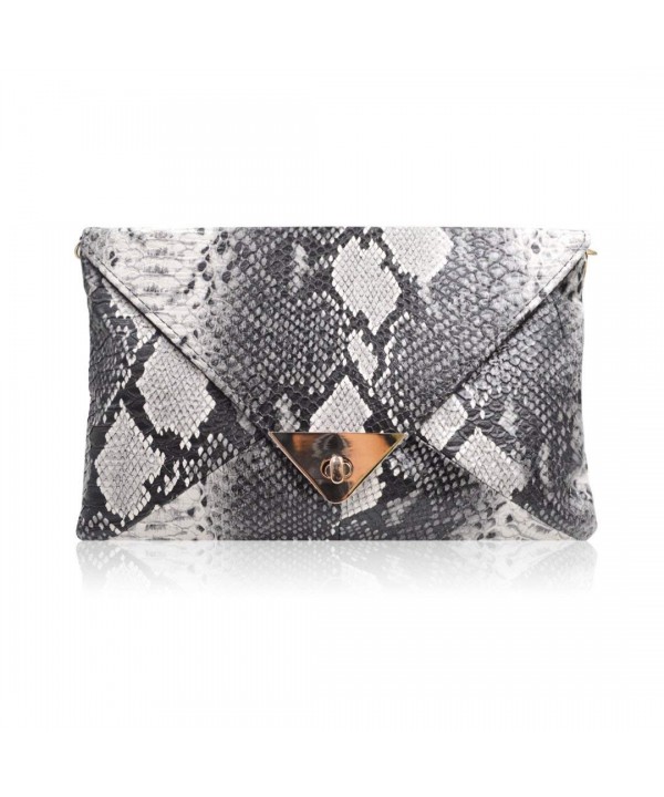 Messenger Shoulder Handbag Purse Snakeskin Envelope