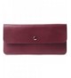 Borgasets Womens Envelope Leather Wallet