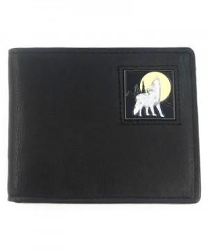 BIFOLD Howling Wolf Leather Bifold Wallet