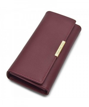 Leather Trifold Holder Wallet Elegant