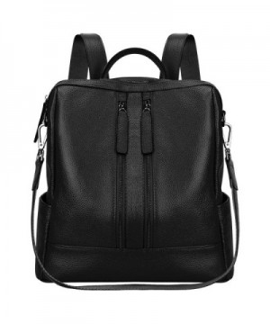 S ZONE Genuine Leather Backpack Shoulder