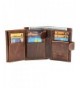 Genuine Leather Trifold Closure Windows