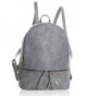 Backpack Women Leather Closure Pockets