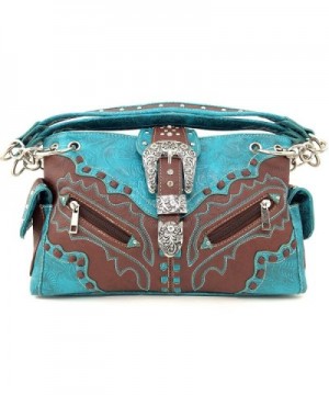 Justin West Rhinestone Concealed Turquoise