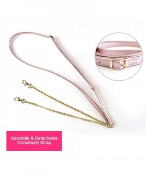 Adjustable Leather Replacement Crossbody Strap Rose