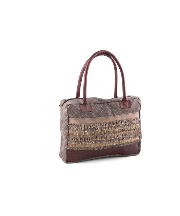 Mona Sandstone Canvas Handbag 11 5W
