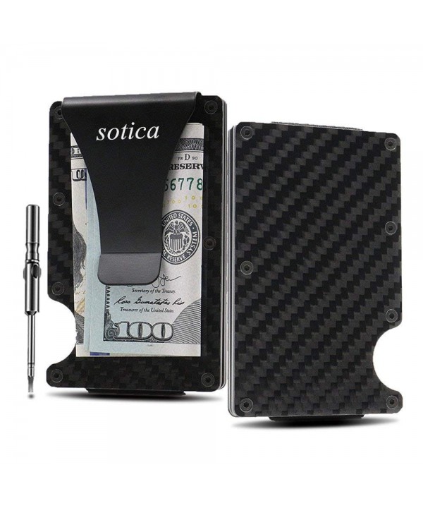 Minimalist Carbon Wallet Sotica Blocking