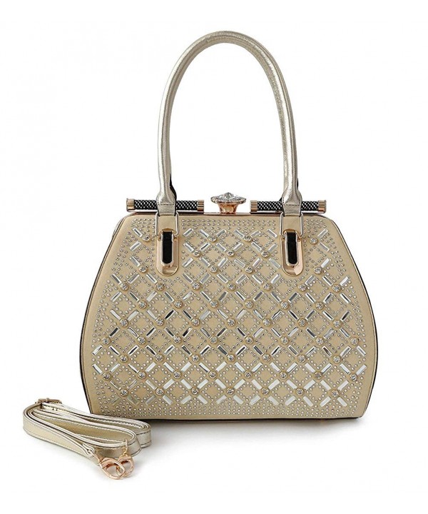 Satispac Womens Rhinestones Design Handbag