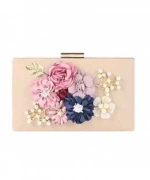 Womens Evening Clutches Wedding Champagne