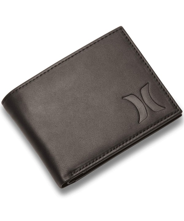 Hurley Mens Leather Wallet Black