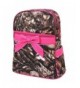 Quilted Natural Camo Backpack Hotpink