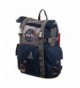 NASA Roll Top Backpack Blue Grey