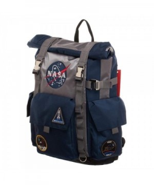 NASA Roll Top Backpack Blue Grey
