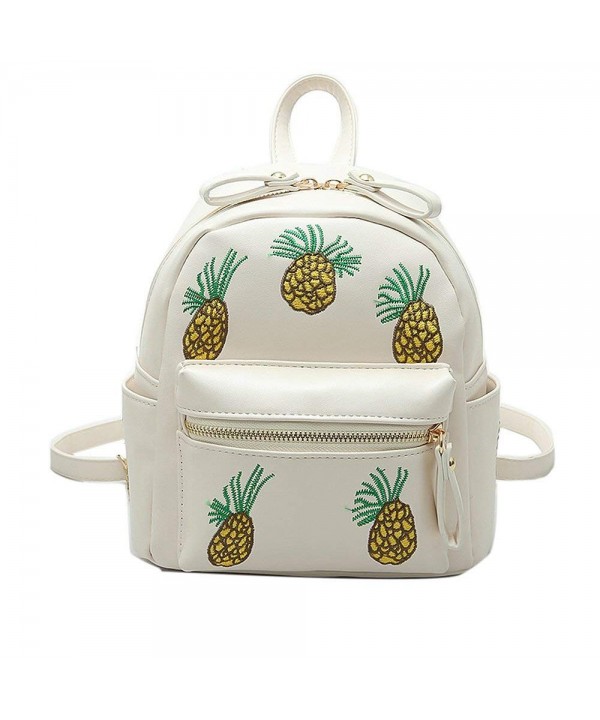 YSMYWM Embroidery Pineapple Backpack Shoulder