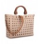 Dasein Perforated Shoulder Handbag Satchel