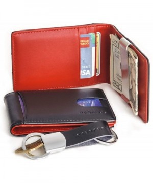 Genuine Leather Pocket Bifold Keychain