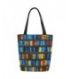 InterestPrint Bookshelf Canvas Shoulder Handbag