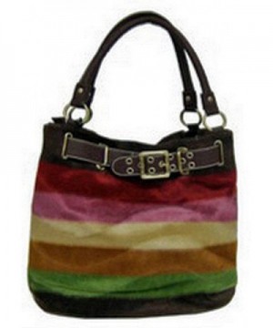 Designer Inspired Faux Striped Purse