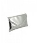 Stylish Envelope Metallic Shoulder Silver