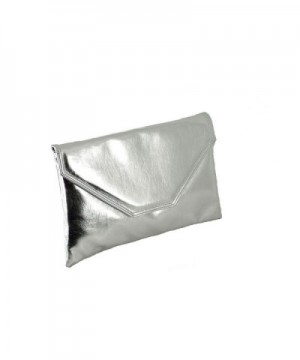 Stylish Envelope Metallic Shoulder Silver