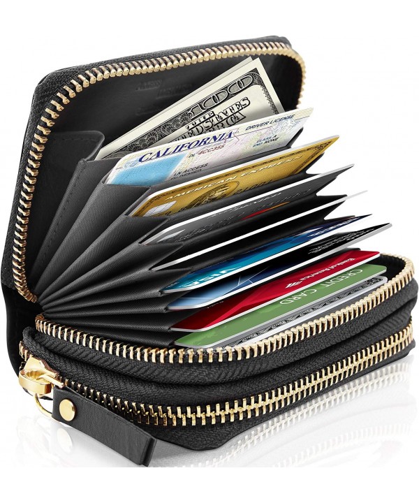 Small Leather Zipper Wallets Women