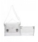 Clear Piece Satchel Crossbody Purse