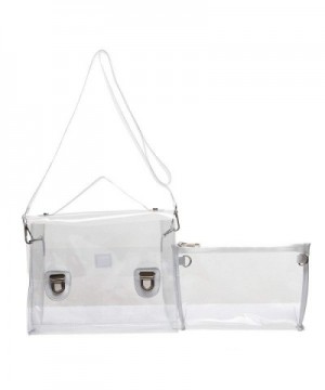 Clear Piece Satchel Crossbody Purse