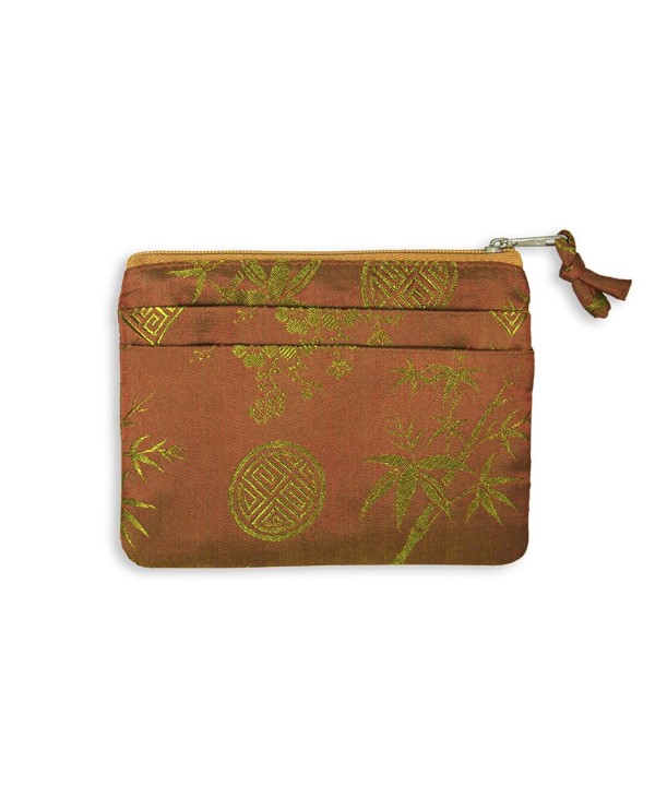 Zip Wallet Silk Jacquard Sierra