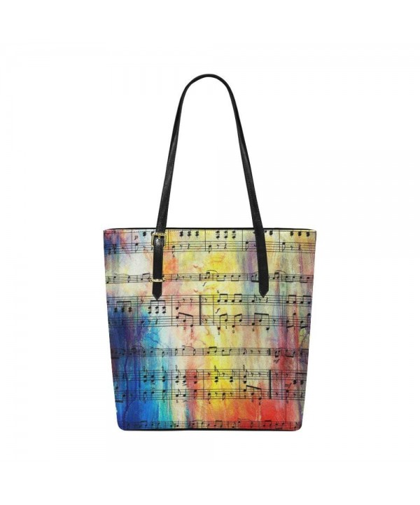 InterestPrint Music Leather Shoulder Handbag