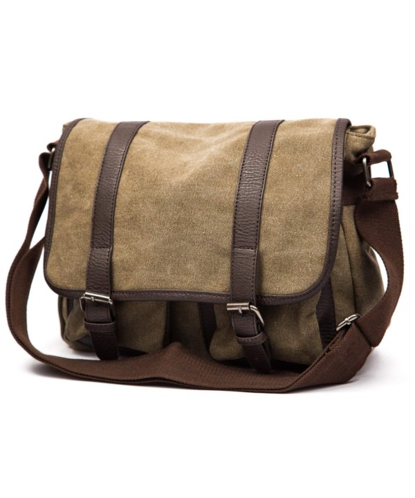 vintage military canvas shoulder messenger