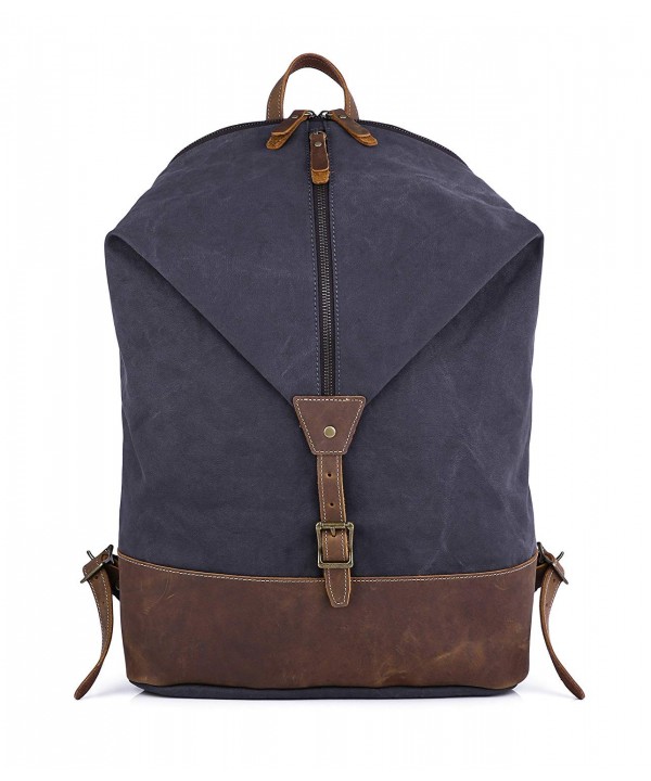 Gootium Canvas Leather Backpack Rucksack